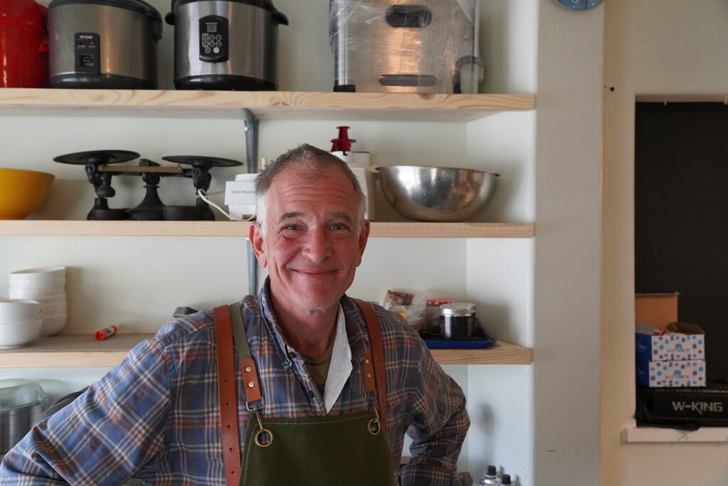 Behind the counter at Clean Kitchen
